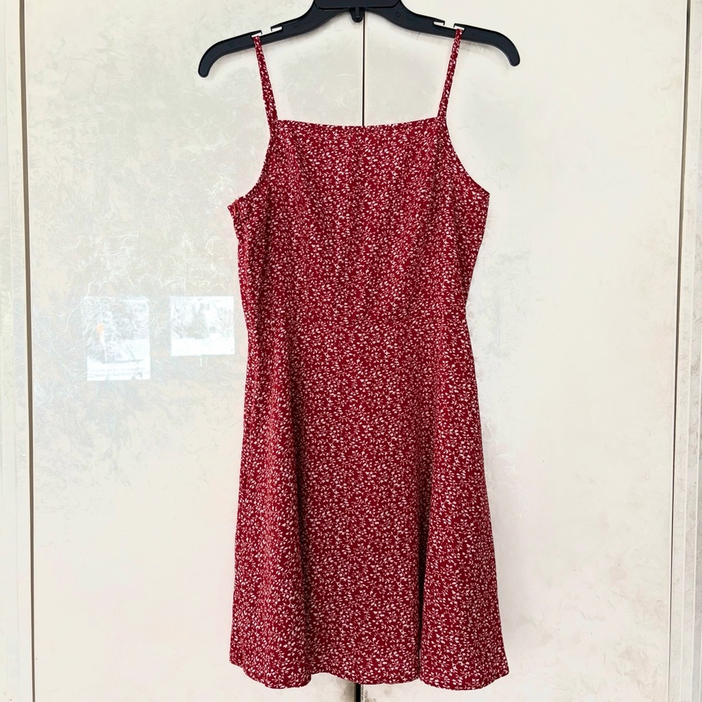 Floral Red Mini Dress - Picture 1 of 6